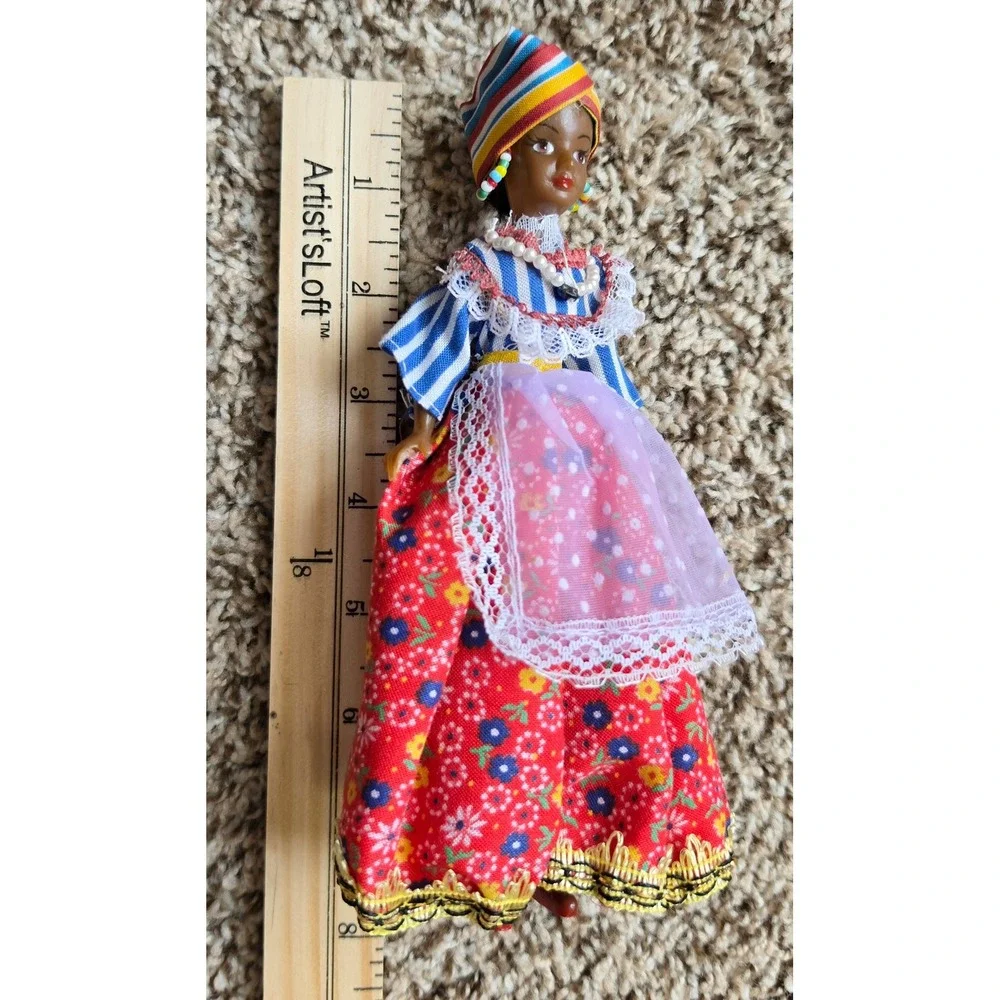 Vintage Rexard Miss St Maarten‎ West Indies Collectors Costume Doll Souvenir Box